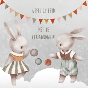 Wenskaart felicitatie kind