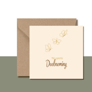 Condoleance Met oprechte Deelneming